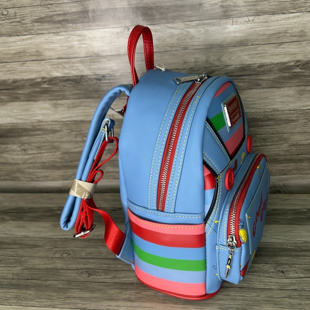 Loungefly Childs Play Chucky Cosplay Mini Backpack - Picture 2 of 5